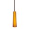 Besa Lighting Camino Stem Pendant, Amber Matte, Bronze Finish, 1x50W Candelabra 1TT-567480-BR - alternate 1